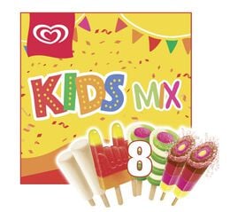Helado para niños en presentación mix de 8 unidades Frigo