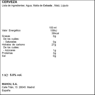 Cerveza rubia Adlerbrau botella 1l