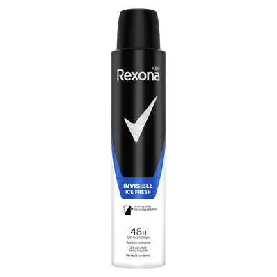 Desodorante en spray Rexona men 200ml invisible ice