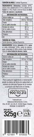 Surtido de turrones Alipende 325g