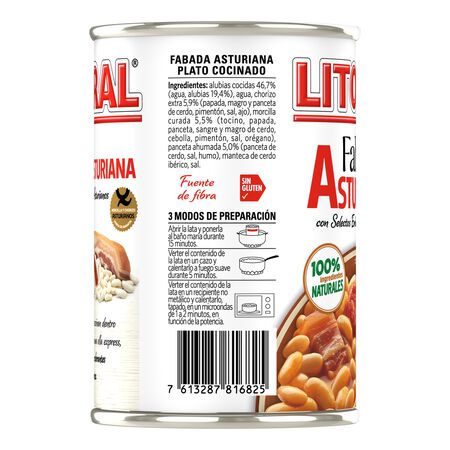 Fabada asturiana con selectos embutidos Litoral 420g