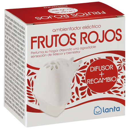 Ambientador eléctrico Lanta aparato+recambio 25ml frutos rojos