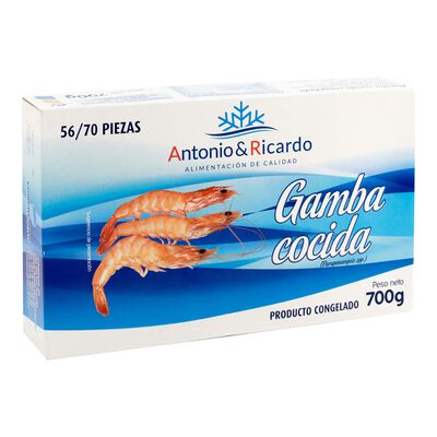 Gamba cocida Antonio y Ricardo 700g 56/70 piezas