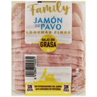 Jamón de pavo en lonchas finas bajo en grasa ELPOZO 225gr family
