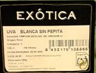Uva blanca sin semilla bandeja 500g
