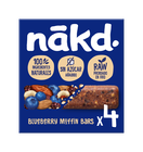 Barritas sin az&uacute;car a&ntilde;adido Nakd 4u blueberry muffin
