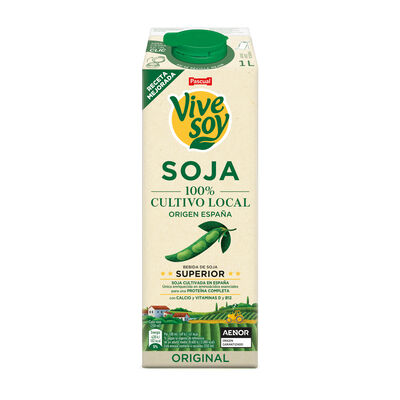 Bebida de soja con amino&aacute;cidos, calcio y vitaminas D y B12 1L
