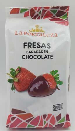 Fresa ba&ntilde;ada en chocolate La Fortaleza 190g