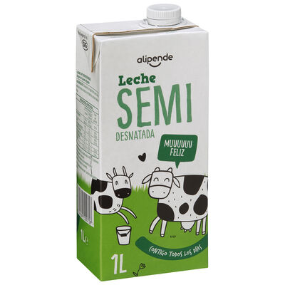 Leche semidesnatada Alipende 1L