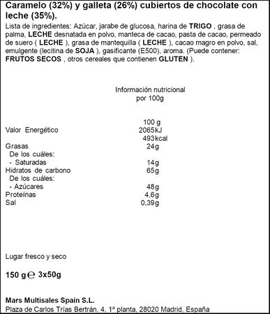 Chocolatina Twix 3 unidades 150g