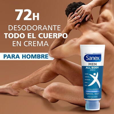 Desodorante crema corporal men Sanex fresh defence 75 ml