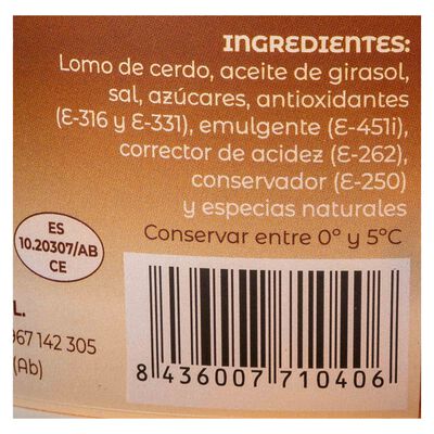 Lomo de orza en lonchas Arcos tarrina 250g