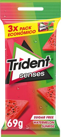 Chicles sandía sin azúcar Trident senses pack 3