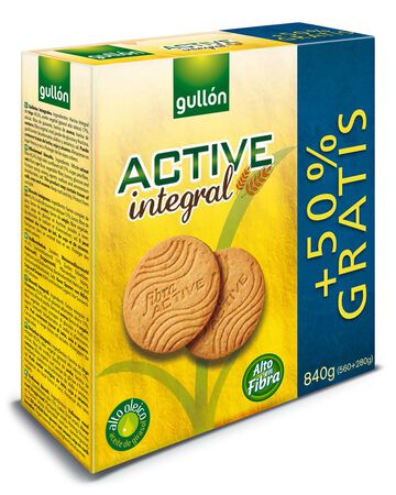 Galleta integral Gullón 560g active