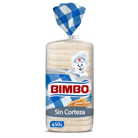 Pan de molde sin corteza Bimbo 450g