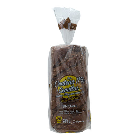 Pan molde Alipende centeno semillas sesámo amapola 675g