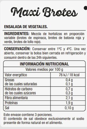 Ensalada maxi brotes Alipende 150g