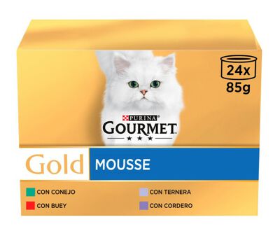 Alimento húmedo para gato gourmet Gold P24 mousse