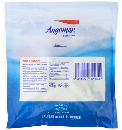 Bacalao en trozos Angomar 400g