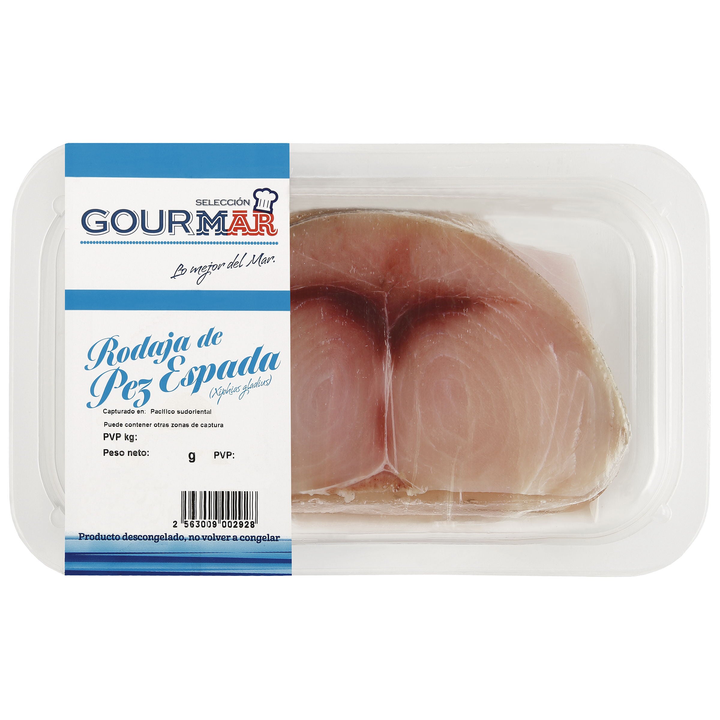 Pez Espada Rodaja Gourmar bandeja