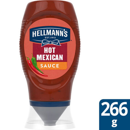 Salsa Hellmann'S 266g hot mexican con dosificador