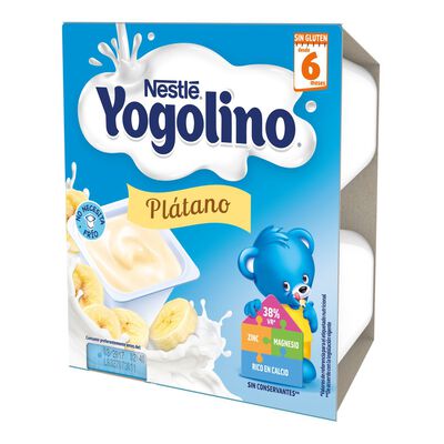 Postre Nestlé Yogolino plátano desde 6meses pack 4 (desde 6 meses)