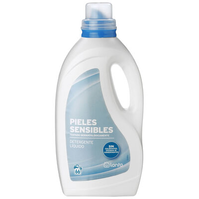 Detergente líquido Lanta 66 lavados Piel sesible