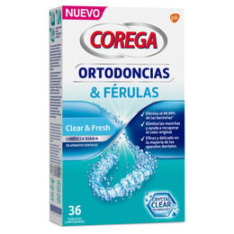 Tableta limpiadora Corega 36 unidades ortodoncia