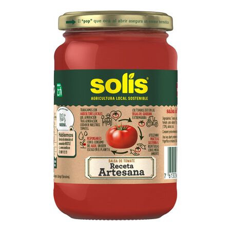 Salsa de tomate receta artesana Solís 350g