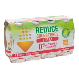 Bebida láctea Alipende colesterol pack 8 fresa