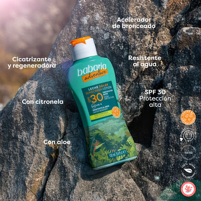 Leche solar Babaria 100ml FP30 Adventure