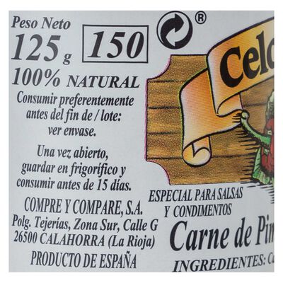 Carne de pimiento choricero Celorrio 125g
