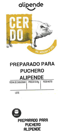 Preparado para puchero Alipende 450g aproximadamente