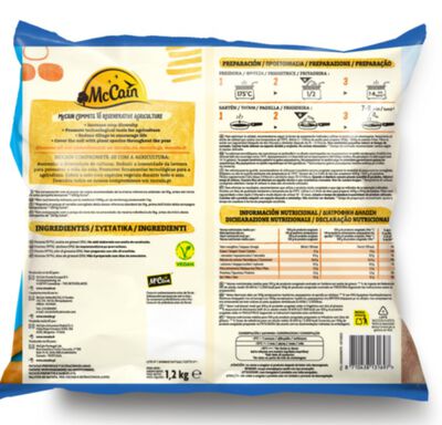 Patatas tradicionales McCain 1kg + 200 gramos
