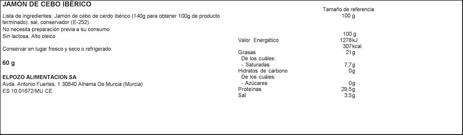 Maletín jamón cebo Ibérico Legado pack 15 de 60g