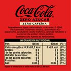 Refresco cola Coca-Cola 33cl pack lata 12 zero az&uacute;car zero cafe&iacute;na