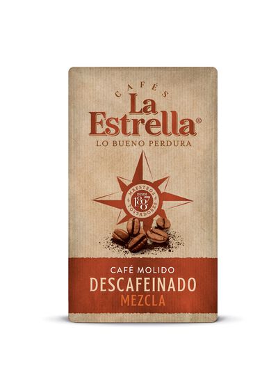 Café molido descafeinado La Estrella mezcla 250g