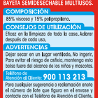 Bayeta Lanta 6 uds colores multiusos
