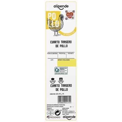Traseros de pollo bandeja Alipende 1,5kg aprox