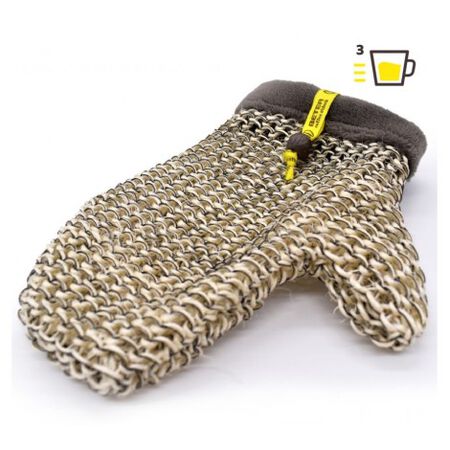 Guante de baño sisal-lino Beter Coffee O'clock