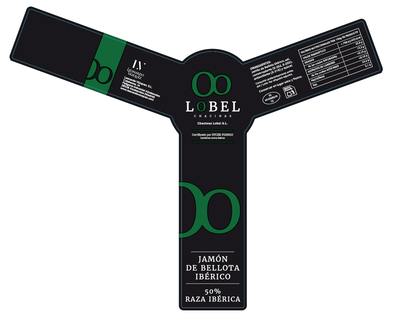 Jam&oacute;n de bellota ib&eacute;rico 50% raza ib&eacute;rica al corte