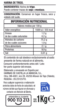 Harina de trigo Alipende 1kg