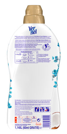 Suavizante Vernel 54 lavados aromaterapia agua de coco&minerales