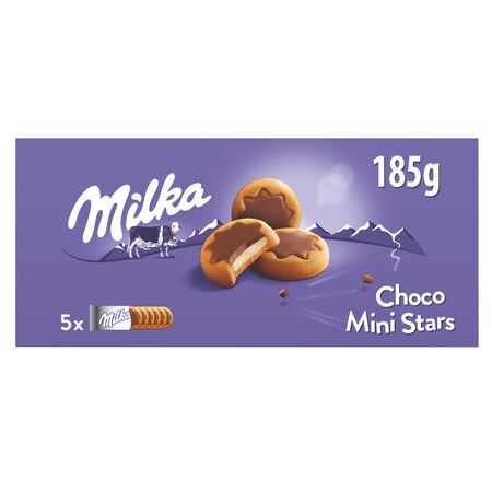 Galletas mini stars Milka 185 gr Chocolate