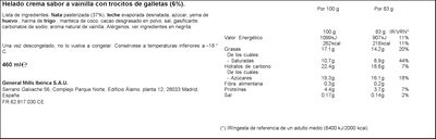 Helado en tarrina H&auml;agen-Dazs 460ml cookies&cream