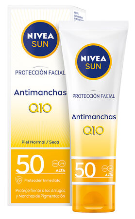 Crema solar facial Nivea 50ml FPS 50 antimanchas y antiedad