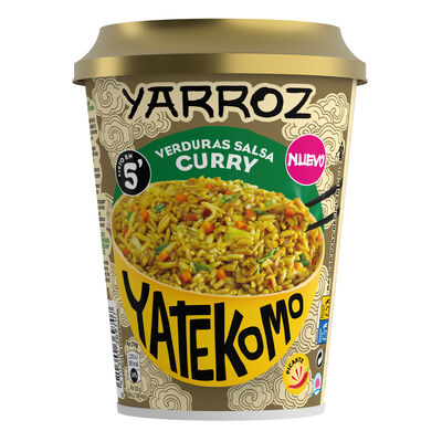 Yarroz Yatekomo con verduras y salsa curry 84g