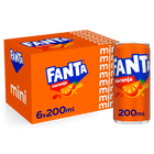 Refresco naranja Fanta mini lata 20cl pack 6