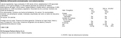 Bebida isot&oacute;nica zero Aquarius 1,5l lim&oacute;n