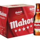 Cerveza rubia especial Mahou 5 Estrellas pack 12 botellas 25cl
